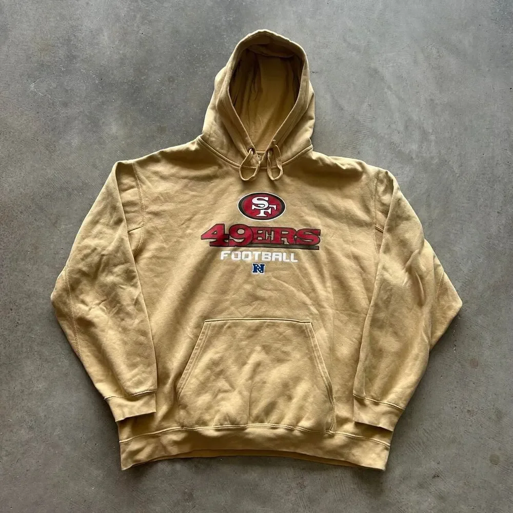 Nfl Men's Tan and Yellow Hoodie - Picture 1 of 5